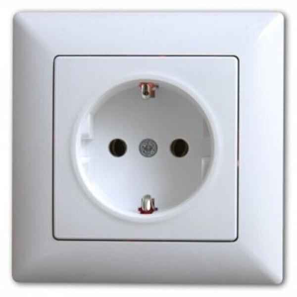 Visage Steckdose Unterputz Weiss Rahmen + Einsatz Steckklemmen Gunsan